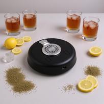 Electric Whiskey Smoker Kit with LED Display and Dynamic RGB Lights for Outdoors Camping Party Bar Black black