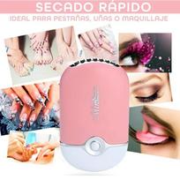 Electric Eyelash Drying Fan Bladeless USB Rechargeable Portable Handheld Mini Lash Extension Fan Pink pink