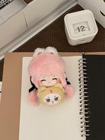 New Infinity Nikki 10Cm Momo For Anime Fans Birthday Gift Toys Hug Style Plush Doll Original Fan Cute Pink Cat Ears Stuffed Toy beige