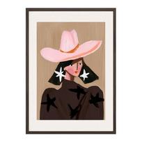 Spausdintas paveikslas su rėmeliu 50x70 cm Cowgirl – Styler