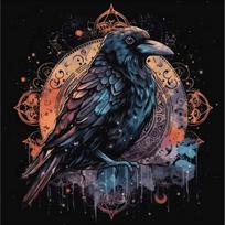 Colorful Tarot Table Cover Foldable Crow Tarot Tablecloths Witchcrafts for Spiritual Practice Wedding Party Decors 60 gray