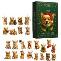 24 Days Surprise Advent Calendar Christmas Advent Calendar With Acrylic Dog Pendant Hanging Ornament For Kid Adult 1