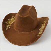 Top Hat Tibetan Top Hat Western Cowboy Hat Sun Hat Men'S And Women'S Suede Embroidery One-Word Top Knight Hat M（56-58cm） juoda