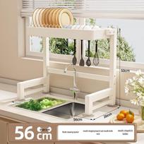 Kitchen Sink Dish Drying Rack beige