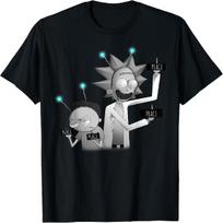 Mademark x Rick and Morty - Rick and Morty Shirt Peace among World T-Shirt T-Shirt S įvairiaspalvis