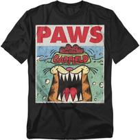 Popfunk Classic Garfield Paws Jaws Parody T Shirt(1) S juoda