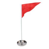 Flag Hole Cup Set for Putting Green Stainless Steel Hole Cup with Flagstick  ing Supplies red