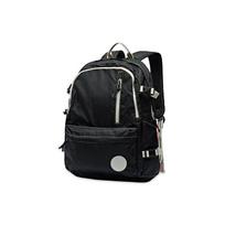 Converse White Zipper Polyester Backpack Unisex Backpacks Black 10009195-A01 Black black