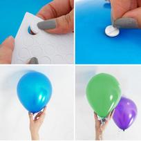100 Points Balloon Attachment Glue Dot Attach Balloons To Ceiling or Wall Balloon Stickers Birthday One size balta