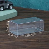 1/64 modelinių automobilių PVC vitrina, tinkamai suprojektuota Mini Dimension, MiniGT, Tomica, Hotwheels, surinkta, apsauganti nuo dulkių dėžutė, žaislinės transporto priemonės gray