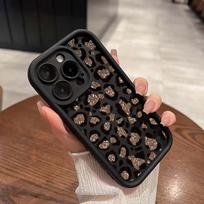 Case For infinix Note 30 40 40S 50S 50X Hot 50 60 Pro 40i Y2K leopard print Soft Bumper Shockproof Cover Infinix Note 50 Pro black