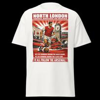 Vintage Arsenal T-Shirt, Retro Gunners Football Fan Apparel, North London Soccer Tee 4XL brown