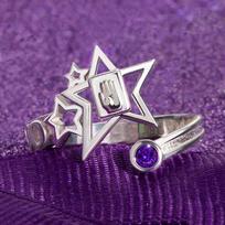 Anime JoJo keisti nuotykiai Žiedas Kujo Jotaro Cosplay Unisex Reguliuojami žiedai Aksesuarai Papuošalai Dovana gray