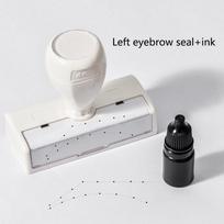 Eyebrow Tattoo Training Seal Stamp With Ink For Press Paper Print Eye Brow Line Practice Permanent Auxiliary Tools Supplies right gray
