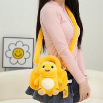 New Milk Dragon Plush Backpack Cartoon Milk Dragon Large Capacity Itabag Anime Peripherals Girls' Holiday Gifts Commuting yellow