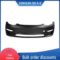 Tesla Model 3 Front Bumper with Primer (6 Holes) - Item 1084168-S0-5-E Detailed Inquiry Required black