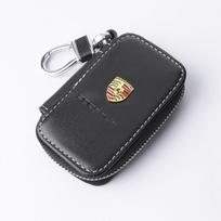 3D Metalo+Odos Automobilio Piniginė Raktų Dėklas Daugiafunkcis Raktų Dėklas Porsche Cayenne Panamera Macan Boxster Cayman 718 911 Lipdukas gray