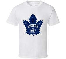 Losers Since 1967 Maple Leaf Fan T-shirt S blue