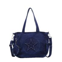 Y2k Messenger Bags Denim Gothic Handbag Fashion Women Tote Bags  Ladies/Girls Style 3 blue