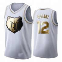 Aukštos kokybės NBA Grizzlies 12 Morant išsiuvinėti krepšinio marškinėliai XXL gray