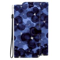 A16 Case for Samsung Galaxy A16 5G 4G Fundas Cartoon Panda Painted Leather Case for Galaxy A16 Case Wallet Flip Back Cover Coque Galaxy A06 blue