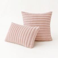 Didelis pagalvėlės užvalkalas Superminkštas velvetinis pagalvės užvalkalas dryžuotas dekoratyvinis pagalvės užvalkalas lovai sofai sofa pavasario namų dekoravimui One Size balta