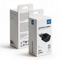 Phone charger Blue Star Nano GaN USB C + USB A QC4.0 PD 3A 33W VT-332 black