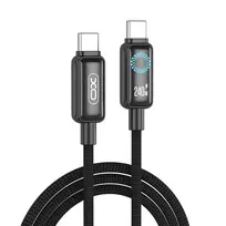 XO NB-Q312B data transfer and charging cable | USB-C to USB-C | PD | 240W | with LED display | 2m | black