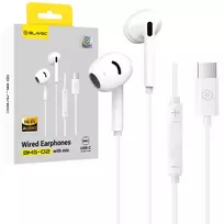 Blavec Headphones BHS-02 with microphone Type C (DAC) (BHS02-W) white