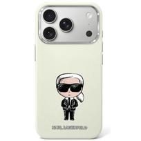 Karl Lagerfeld Smooth Ikonik Sketch MagSafe Case for iPhone 18 Pro / 17 Pro beige