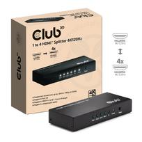 CLUB 3D Club3D CSV-1385 4-Port HDMI Splitter 4K 120Hz