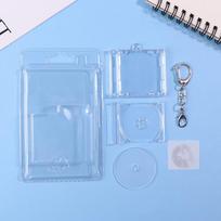 1 rinkinys Mini NFC funkcinis CD disko dėklas raktų pakabukas periferinis atmintinis albumas raktų laikiklis skirtas pasidaryk pats kuprinės pakabukui gray