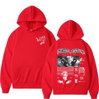 Anime Jojo Bizarre Adventure Hoodies Killer Queen Graphic Men Women Casual Sweatshirts Oversized Long Sleeves Fleece Pullovers S red