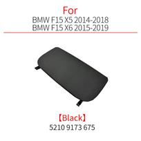 Automobilio sėdynės nugarėlės panelės odinė atlošo laikymo kišenės dangtelio priedo keitimas Juodas BMW X5 X6 F15 F16 2014- juoda