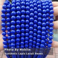 Natural Stone Beads Lapis Lazuli Round Loose Lazurite Bead For Jewelry Making Diy Bracelet Earring Accessory 15  4 6 8 10 12mm 4-5mm Approx 91pcs blue