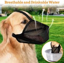 Barking Dogs Soft Mesh Covered  Poisoned Bait Protection with Adjustable Straps, Prevent Biting Chewing Licking Dog Accessories (black,XS) juoda
