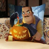 Hello N-Neighbor Game Pillow Case Pillowcase, Double-sided Printed, Sofa Cushion, Bedroom Headboard Pillow 30x30cm gray