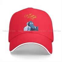 Timothe Chalamet Multicolor Hat Peaked Cap Call Me By Your Name Personalized Visor Protection Hats One Size red