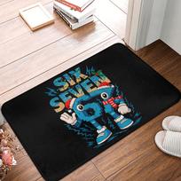 Bruh 67 6-7 Funny Brainrot Meme Front Door Floor Entrance Mat Indoor  Kitchen Bath Doormat Balcony Carpet Rug 40X60CM gray