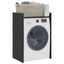 Washing Machine Cabinet Black Oak Effect 67.5 x 48 x 97 cm