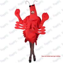 Marine Masquerade: Unisex Lobster & Crab Halloween Costumes One Size red