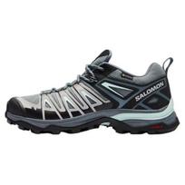 SALOMON X Ultra Pioneer Gtx W Mesh Waterproof Low top Outdoor Shoes Women's Black Gray Green L47170200 38 juoda