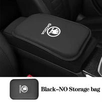 Car Center Console Armrest Pillow Arm Rest Cover Memory Foam Accessories For Skoda Octavia A5 A7 A2 Rapid Fabia Superb Kodiaq nlvg96 For Skoda black