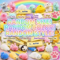 Aesthetic Desktop Sensory Toy Glitter Dumpling Mystery Box 10 Colors Random Stress Balls Creative Office Fidget Gift white
