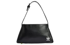 Adidas Originals Trefoil Artificial Leather Shoulder Bag, Crossbody Ba ONESIZE black