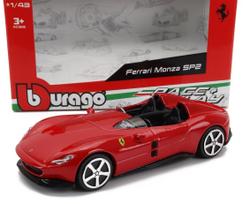 Burago Ferrari Monza Scale Diecast Model Car MONZA SP2 2018 European Limited Edition 1/43 (Red) [Used] black