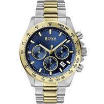 Hugo Boss Hero Sport Lux Vyriškas Laikrodis Mėlynas Ciferblatas Dvipusis Nerūdijančio Plieno Chronografas 5 ATM beige