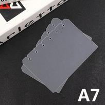 2 vnt./kompl. A5/A6/A7 Plastikinis laisvalapių indeksų skirtukas Separatorius 6 skylės Spiralinio sąsiuvinio planuoklio organizatoriaus priedai Kanceliarinės prekės 2pcs gray