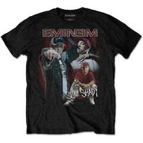 Men's Eminem Shady Homage Slim Fit T shirt Large Black S juoda