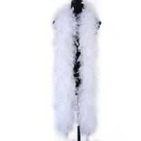 DIY Fluffy White Turkey Feather Boa 40G 60G 90G 2 Meter Chandelle Feathers Shawl Scarf for Carnival Party Dress Clothes Decoration 40g balta